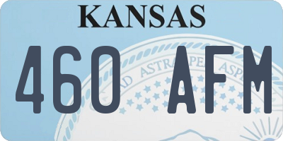 KS license plate 460AFM