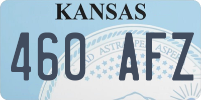 KS license plate 460AFZ