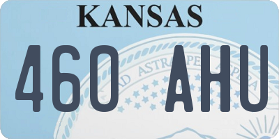 KS license plate 460AHU