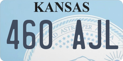 KS license plate 460AJL