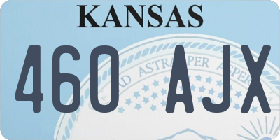 KS license plate 460AJX