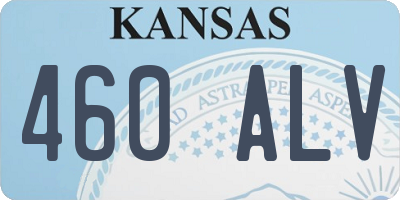 KS license plate 460ALV