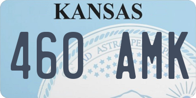 KS license plate 460AMK