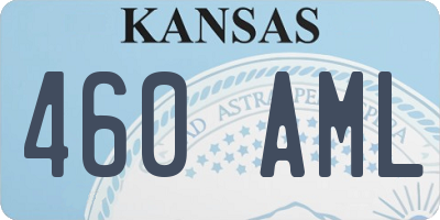 KS license plate 460AML