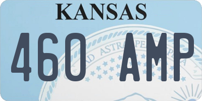 KS license plate 460AMP