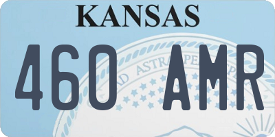 KS license plate 460AMR
