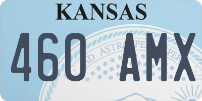 KS license plate 460AMX