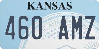 KS license plate 460AMZ