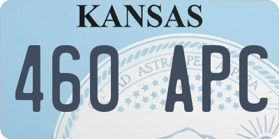 KS license plate 460APC