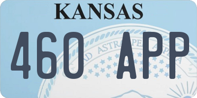 KS license plate 460APP