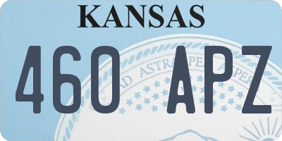 KS license plate 460APZ