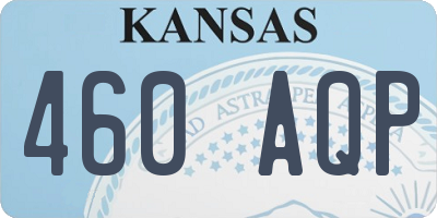 KS license plate 460AQP