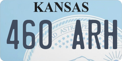 KS license plate 460ARH
