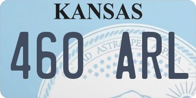 KS license plate 460ARL