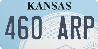 KS license plate 460ARP