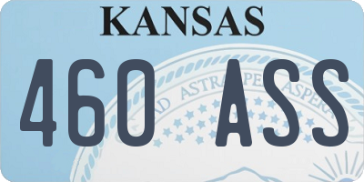 KS license plate 460ASS