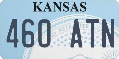 KS license plate 460ATN
