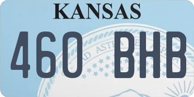 KS license plate 460BHB