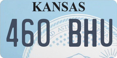 KS license plate 460BHU