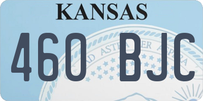 KS license plate 460BJC