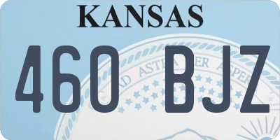 KS license plate 460BJZ