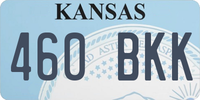 KS license plate 460BKK