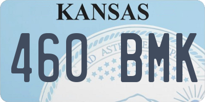 KS license plate 460BMK