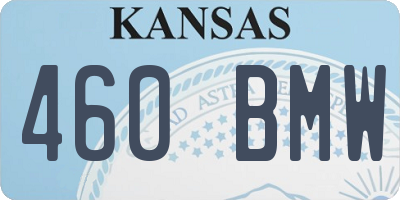 KS license plate 460BMW