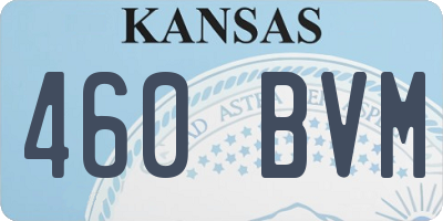 KS license plate 460BVM