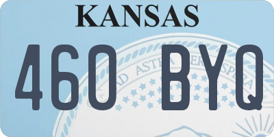 KS license plate 460BYQ