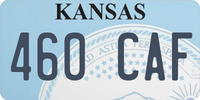 KS license plate 460CAF