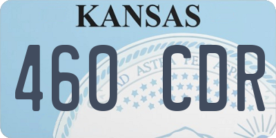 KS license plate 460CDR