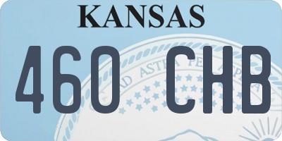 KS license plate 460CHB