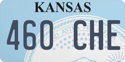 KS license plate 460CHE