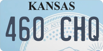 KS license plate 460CHQ