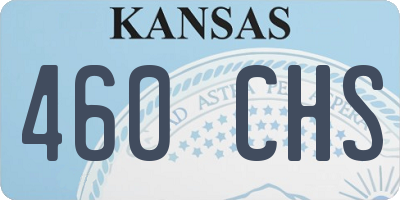 KS license plate 460CHS