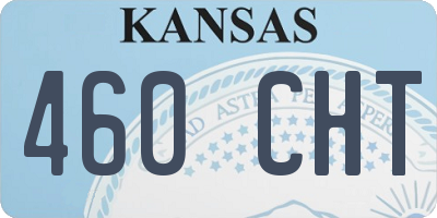 KS license plate 460CHT