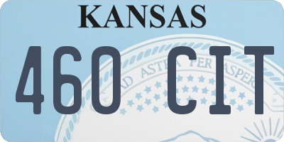 KS license plate 460CIT