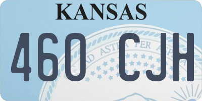 KS license plate 460CJH