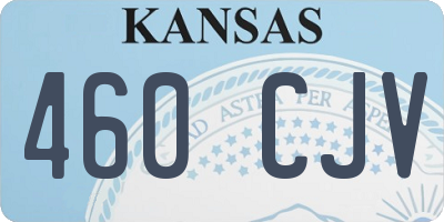 KS license plate 460CJV