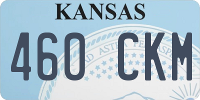 KS license plate 460CKM