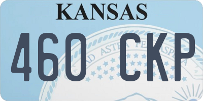 KS license plate 460CKP
