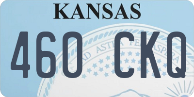 KS license plate 460CKQ