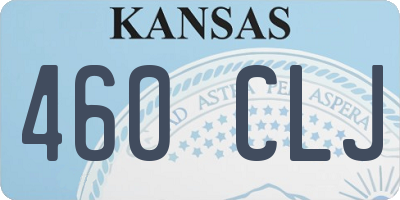 KS license plate 460CLJ