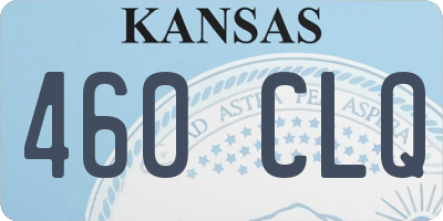 KS license plate 460CLQ
