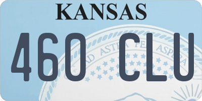 KS license plate 460CLU