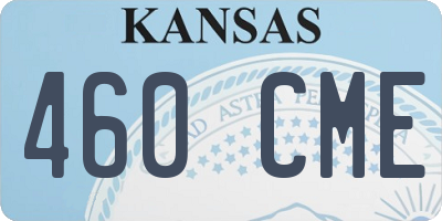 KS license plate 460CME