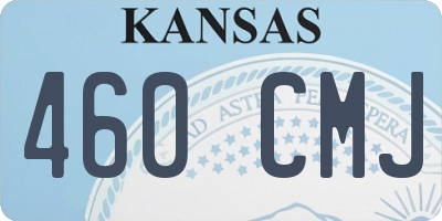 KS license plate 460CMJ