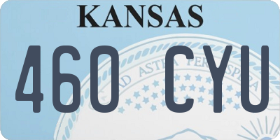 KS license plate 460CYU