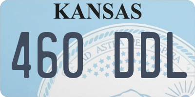 KS license plate 460DDL